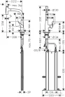 Hansgrohe METRIS Select M71 240 kihúzható fejes mosogató csaptelep 2 jet,SBox, króm 73817000