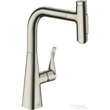   Hansgrohe METRIS Select M71 kihúzható fejes mosogató csaptelep 240,2 jet,SBox, rozsdamentes acél hatású 73817800
