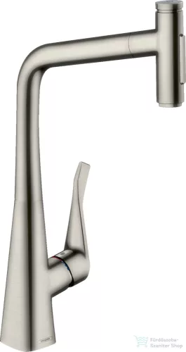 Hansgrohe METRIS Select M71 M7117-H320 egykaros mosogató csaptelep, nemesacél felület 73820800