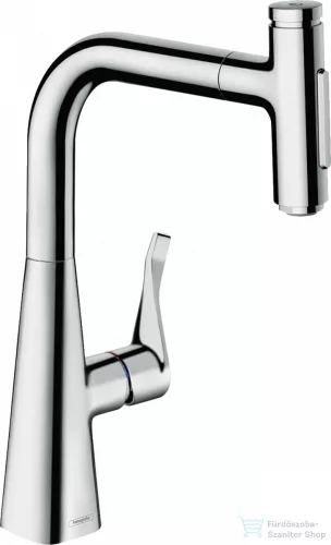 Hansgrohe METRIS Select M71 M7117-H240 egykaros mosogató csaptelep kihúzható kifolyóval, króm 73822000