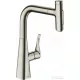 Hansgrohe METRIS Select M71 M7117-H240 egykaros mosogató csaptelep kihúzható kifolyóval, nemesacél felület 73822800