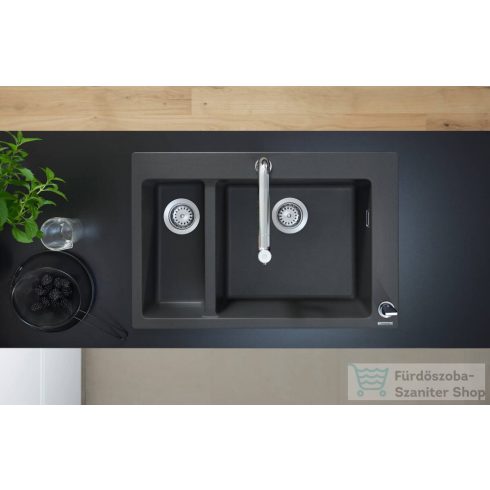 Hansgrohe METRIS Select M71 Eco 2 lyukú kihúzható fejes mosogató csaptelep 1 jet,SBox, króm 73825000