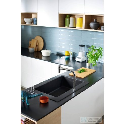 Hansgrohe METRIS Select M71 Eco 2 lyukú kihúzható fejes mosogató csaptelep 1 jet,SBox, króm 73825000