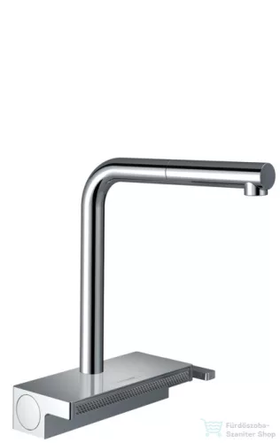Hansgrohe AQUANO SELECT M81 2 jet S-Box mosogató csaptelep kihúzható fejjel, króm 73830000