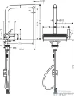 Hansgrohe AQUANO SELECT M81 2 jet S-Box mosogató csaptelep kihúzható fejjel, matt fekete 73830670