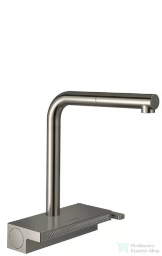 Hansgrohe AQUANO SELECT M81 2 jet S-Box mosogató csaptelep kihúzható fejjel, nemesacél felület 73830800