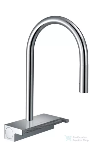 Hansgrohe AQUANO SELECT M81 3 jet S-Box mosogató csaptelep kihúzható fejjel, króm 73831000