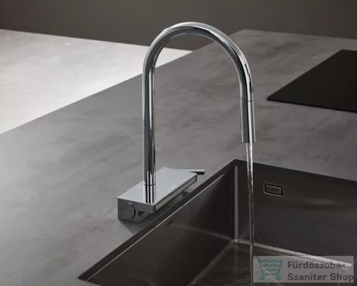Hansgrohe AQUANO SELECT M81 3 jet S-Box mosogató csaptelep kihúzható fejjel, króm 73831000