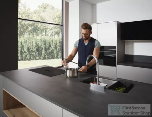 Hansgrohe AQUANO SELECT M81 3 jet S-Box mosogató csaptelep kihúzható fejjel, króm 73831000
