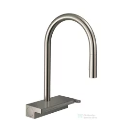   Hansgrohe AQUANO SELECT M81 3 jet S-Box mosogató csaptelep kihúzható fejjel, nemesacél felület 73831800