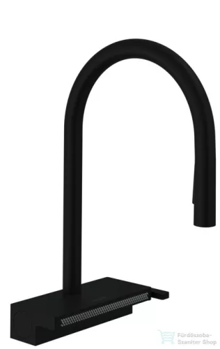 Hansgrohe AQUANO SELECT M81 3 jet 170 mosogató csaptelep kihúzható fejjel, matt fekete 73837670