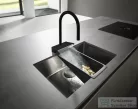 Hansgrohe AQUANO SELECT M81 3 jet 170 mosogató csaptelep kihúzható fejjel, matt fekete 73837670