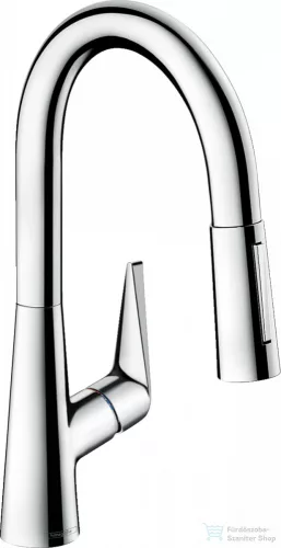 Hansgrohe Talis M51 160 mosogató csaptelep kihúzható fejjel, 2 jet, sBox, króm 73850000