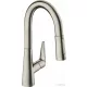 Hansgrohe Talis M51 160 mosogató csaptelep kihúzható fejjel, 2 jet, sBox, nemesacél felület 73850800