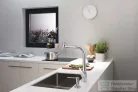 Hansgrohe TALIS M51 300 S-Box egykaros mosogató csaptelep kihúzható zuhanyfejjel,2 jet, króm 73867000