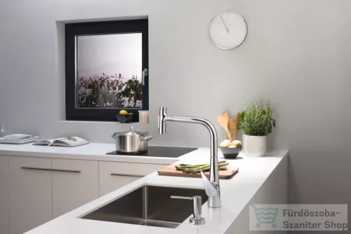 Hansgrohe TALIS M51 300 S-Box egykaros mosogató csaptelep kihúzható zuhanyfejjel,2 jet, króm 73867000