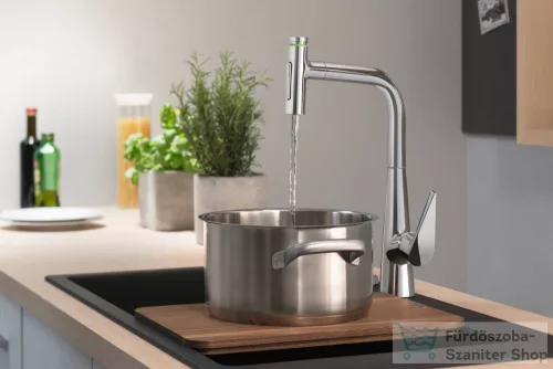Hansgrohe TALIS M51 300 S-Box egykaros mosogató csaptelep kihúzható zuhanyfejjel,2 jet, króm 73867000