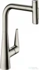 Hansgrohe TALIS M51 300 S-Box egykaros mosogató csaptelep kihúzható zuhanyfejjel,2 jet, rozsdamentes acél hatású 73867800