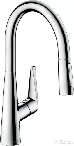 Hansgrohe TALIS M51 200 kihúzható fejes mosogató csaptelep,2 jet,SBox, króm 73876000