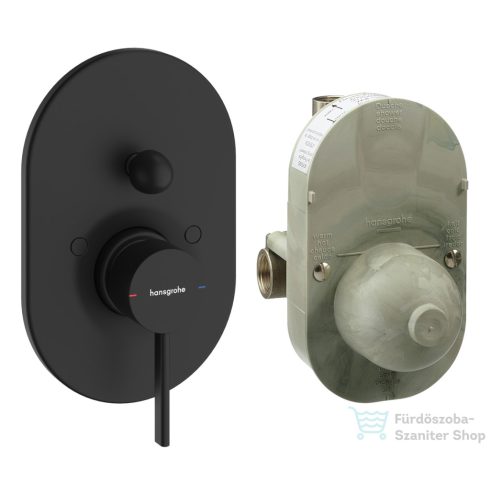 Hansgrohe ZESIS S falsík alatti kád /zuhany csaptelep belső egységgel, matt fekete 74418670