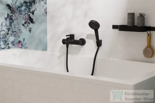 Hansgrohe ZESIS S kádtöltő csaptelep zuhanyszett nélkül, matt fekete 74420670
