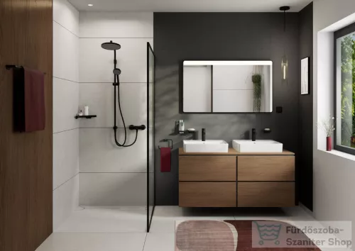 Hansgrohe ZESIS S 100 hidegindításos mosdó csaptelep leeresztő nélkül, matt fekete 74721670