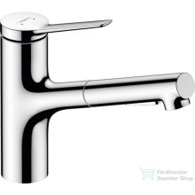   Hansgrohe ZESIS M33 egykaros mosogató csaptelep kihúzható fejjel,140,2 jet, króm 74800000