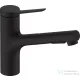 Hansgrohe ZESIS M33 egykaros mosogató csaptelep kihúzható fejjel,140 2 jet, matt fekete 74800670