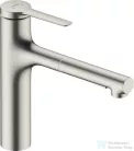 Hansgrohe ZESIS M33 egykaros mosogató csaptelep kihúzható fejjel 160 ,2 jet, nemesacél 74801800