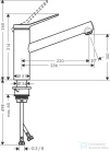 Hansgrohe ZESIS M33 150 mosogató csaptelep, matt fekete 74802670