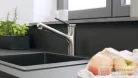 Hansgrohe ZESIS M33 egykaros mosogató csaptelep 140, kihúzható kifolyóval, 2 jet, sBox light, nemesacél felület 74803800