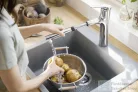 Hansgrohe ZESIS M33 egykaros mosogató csaptelep 160, kihúzható kifolyóval, 2 jet, sBox light, króm 74804000