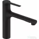 Hansgrohe ZESIS M33 egykaros mosogató csaptelep 160, kihúzható kifolyóval, 2 jet, sBox light, matt fekete 74804670