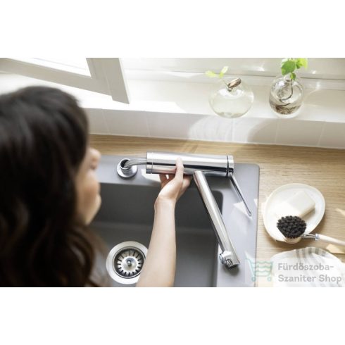Hansgrohe ZESIS M33 140 mosogató csaptelep ablak előtti szereléshez, króm 74805000