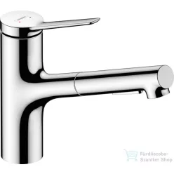   Hansgrohe ZESIS M33 140 Eco mosogató csaptelep kihúzható zuhanyfejjel,2 jet, króm 74810000
