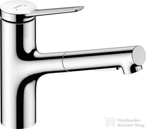 Hansgrohe ZESIS M33 150 mosogató csaptelep kihúzható zuhanyfejjel,2 jet, króm 74820000