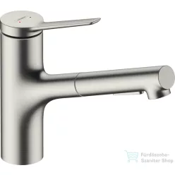   Hansgrohe ZESIS M33 150 mosogató csaptelep kihúzható zuhanyfejjel,2 jet,rozsdamentes acél 74820800