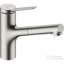   Hansgrohe ZESIS M33 150 mosogató csaptelep kihúzható zuhanyfejjel,2 jet,sBox,rozsdamentes acél 74821800