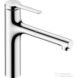   Hansgrohe ZESIS M33 160 mosogató csaptelep kihúzható zuhanyfejjel,2 jet, króm 74822000