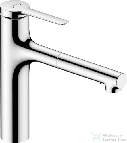 Hansgrohe ZESIS M33 160 mosogató csaptelep kihúzható zuhanyfejjel,2 jet, króm 74822000