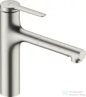 Hansgrohe ZESIS M33 150 mosogató csaptelep kihúzható zuhanyfejjel,2 jet,sBox,rozsdamentes acél 74823800