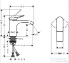 Hansgrohe VIVENIS 80 mosdó csaptelep, leeresztő nélkül, matt fehér 75012700