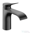 Hansgrohe VIVENIS 80 hidegindításos mosdó csaptelep automata leeresztővel, szálcsiszolt fekete króm 75014340