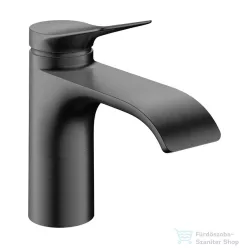   Hansgrohe VIVENIS 80 hidegindításos mosdó csaptelep automata leeresztővel, szálcsiszolt fekete króm 75014340