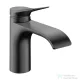 Hansgrohe VIVENIS 80 hidegindításos mosdó csaptelep automata leeresztővel, szálcsiszolt fekete króm 75014340
