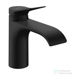   Hansgrohe VIVENIS 80 hidegindításos mosdó csaptelep automata leeresztővel, matt fekete 75014670