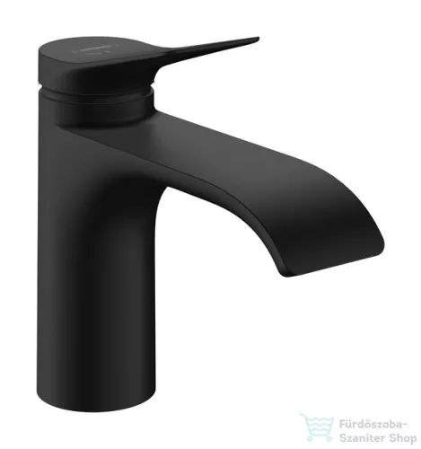 Hansgrohe VIVENIS 80 hidegindításos mosdó csaptelep automata leeresztővel, matt fekete 75014670