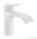 Hansgrohe VIVENIS 80 hidegindításos mosdó csaptelep automata leeresztővel, matt fehér 75014700