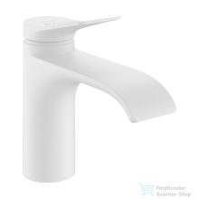   Hansgrohe VIVENIS 80 hidegindításos mosdó csaptelep automata leeresztővel, matt fehér 75014700