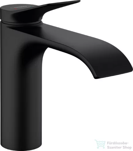 Hansgrohe VIVENIS 110 mosdó csaptelep, automata leeresztővel, matt fekete 75020670